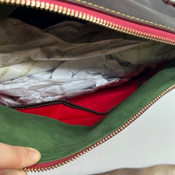 Dooney & Bourke Handbags Florentine Leather Hobo Bag Brown T'Moro - Picture 12 of 16